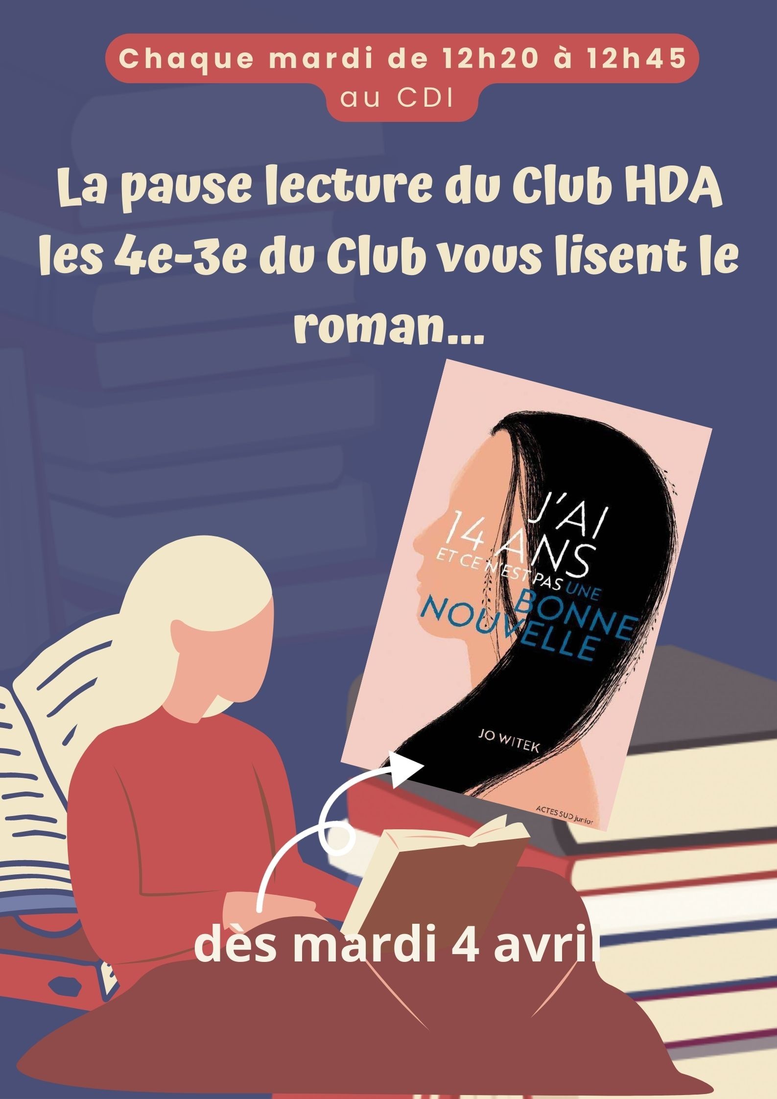 lecture à voix haute par le Cluib Histoires d'Ados