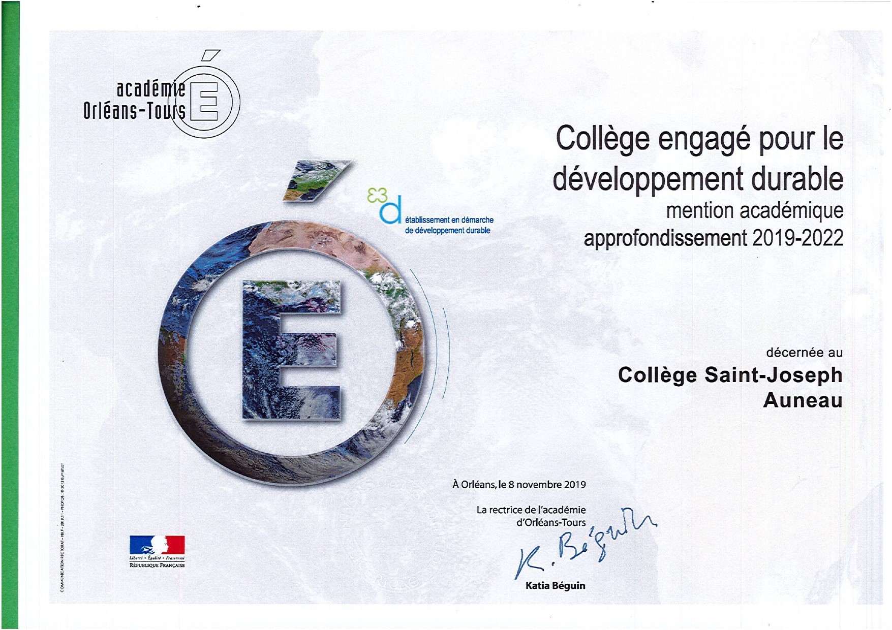 certification E3D