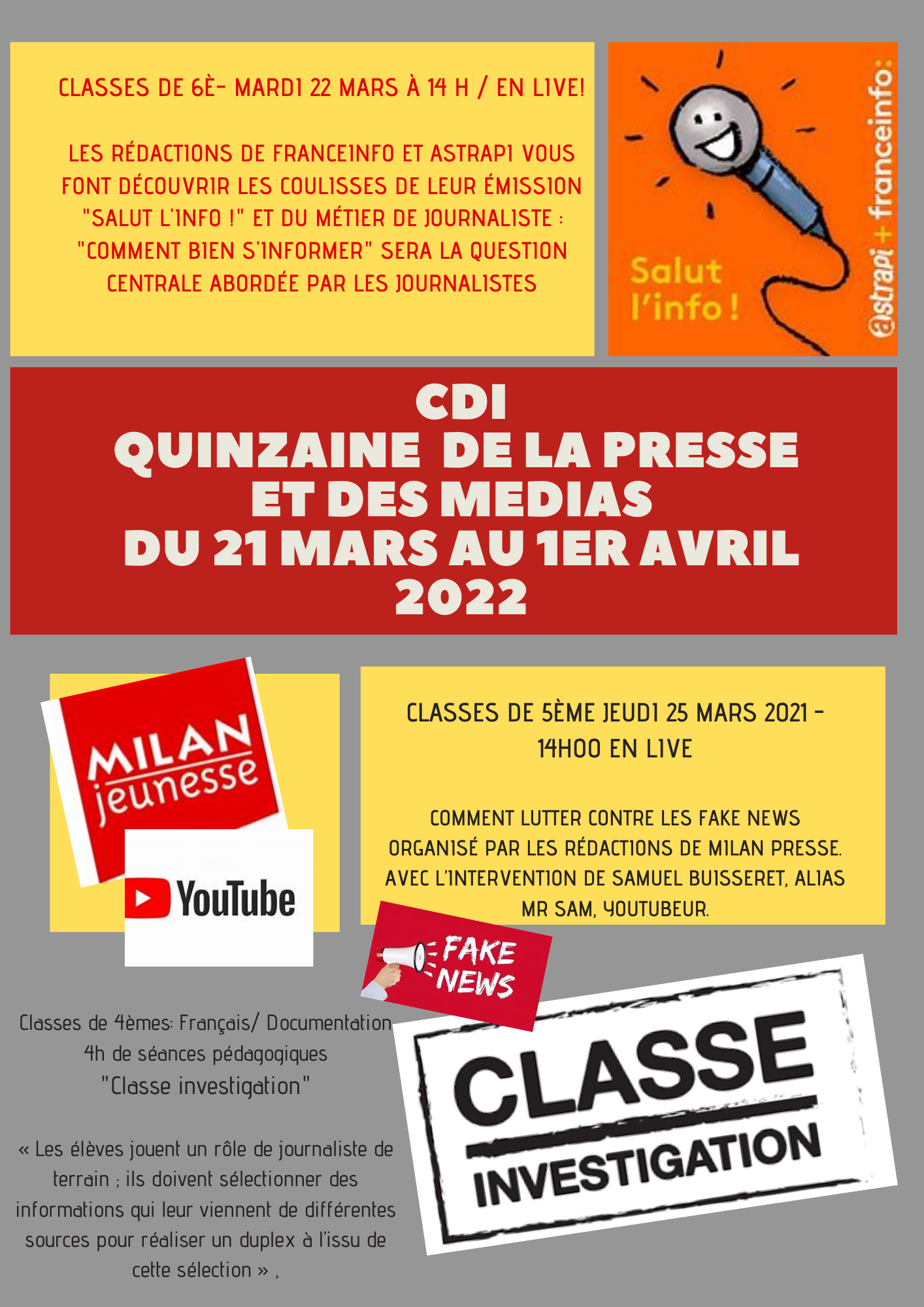 Semaine de la presse 2022